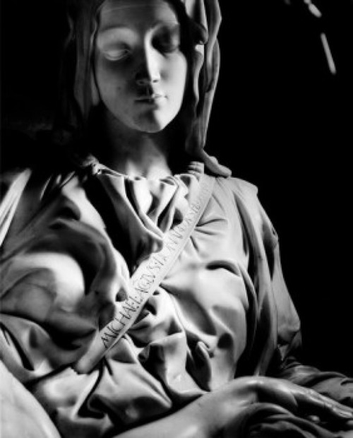 Pieta (8 x 10) by Michelangelo Buonarroti, marble, (8 x 10), 1499 Poster Print (8 x 10) - Item # MINSAL9959642