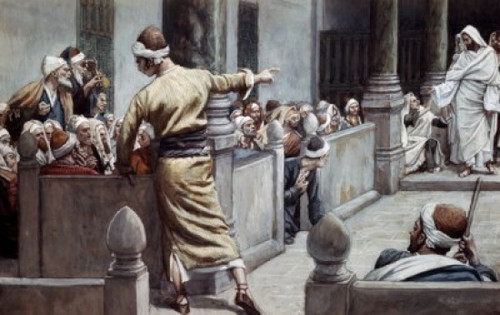 Blind Man Tells His Story to the Jews  James Tissot Poster Print - Item # VARSAL9999174