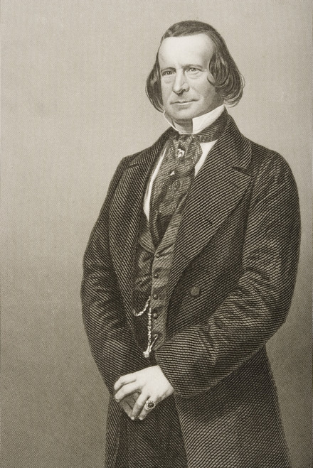 Samuel Phelps,1804-1878. English Shakesperean Actor And Manager.Engraved By D.J.Pound From A Photograph By Mayall. From The Book The Drawing-Room Portrait Gallery Of Eminent Personages Volume 2. Published In London 1859. PosterPrint - Item # VARDPI18