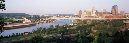 Skyscrapers in a city, St. Paul, Minnesota, USA Poster Print - Item # VARPPI152942