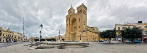 Facade of a church in a town, Birzebbuga Parish Church, Birzebbuga, Malta Poster Print - Item # VARPPI169730