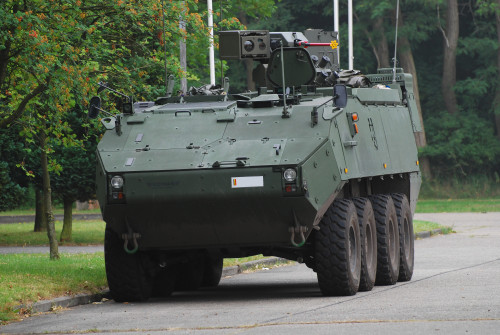 Army Base Leopoldsburg, Belgium - The Piranha IIIC, an AIV that currently replaces the Leopard 1A5 MBT in the Belgian Army. Poster Print - Item # VARPSTJAE100253M