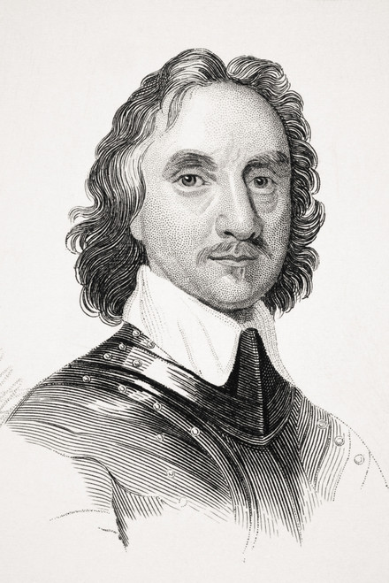 Oliver Cromwell 1599 To1658 English Military Leader And Politician Head Of State 1653 To 1659 From Old England's Worthies By Lord Brougham And Others Published London Circa 1880's PosterPrint - Item # VARDPI1855370