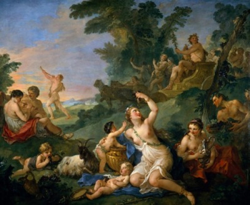 Triumph of Bacchus by Charles Joseph Natoire   France  Paris  Musee du Louvre Poster Print - Item # VARSAL11582415