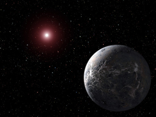 An icy/rocky planet orbiting a dim star Poster Print - Item # VARPSTSTK201197S