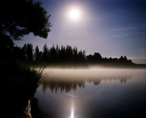 Moonlight On Misty Lake PosterPrint - Item # VARDPI1802619