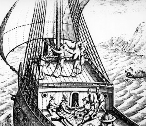 Using Cross Staff to Navigate Seas by unknown artist Poster Print - Item # VARSAL995103150