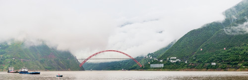 Bridge over a river, Yangtze River, China Poster Print - Item # VARPPI168283