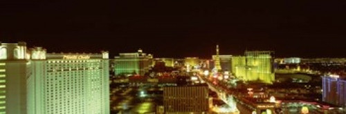 Las Vegas Strip Las Vegas  NV Poster Print by Panoramic Images (37 x 12) - Item # PPI70292