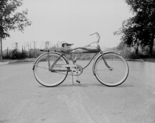 Close up of bicycle on street Poster Print - Item # VARSAL255424717
