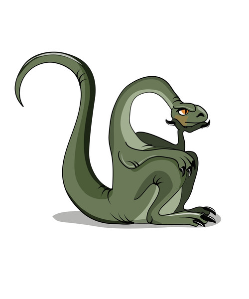 Illustration of a Brontosaurus thinking Poster Print - Item # VARPSTSTK600142P