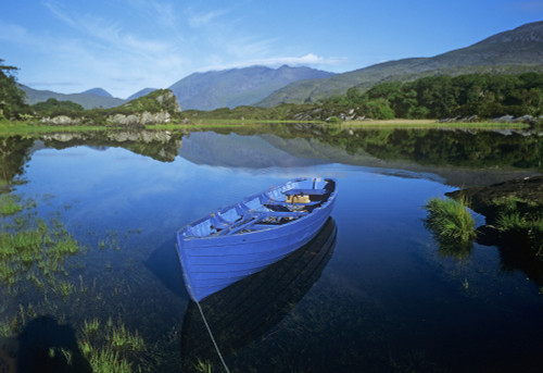 High Angle View Of A Boat In A Lake, Killarney, County Kerry, Republic Of Ireland PosterPrint - Item # VARDPI1798433