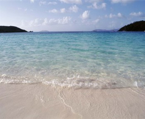 US Virgin Islands  St. John  Virgin Islands National Park  Panoramic view of Hawksnest Bay Poster Print by Panoramic Images (15 x 12) - Item # PPI90351
