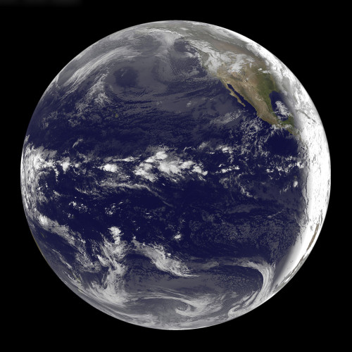 April 5, 2010 - Satellite view of Earth centered over the Pacific Ocean. Poster Print - Item # VARPSTSTK203287S