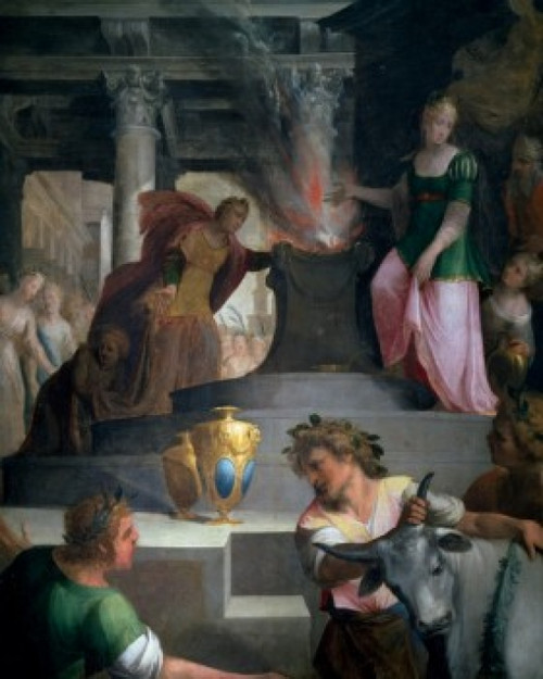Ancient Sacrifice by Toussaint Dubreuil     Paris   Musee du Louvre Poster Print - Item # VARSAL11582485