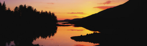 Ballynahinch Lake, Connemara, Co Galway, Ireland; Sunset Over A Lake PosterPrint - Item # VARDPI1804411