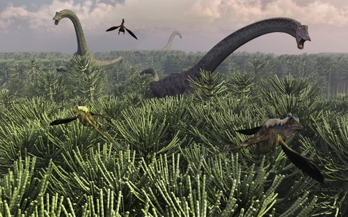 Diplodocus dinosaurs of the sauropod family Poster Print - Item # VARPSTMAS100036P