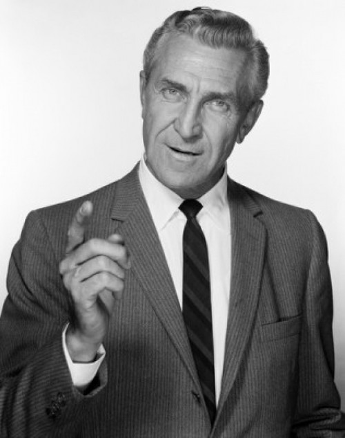Portrait of senior businessman gesturing  studio shot Poster Print - Item # VARSAL255416564