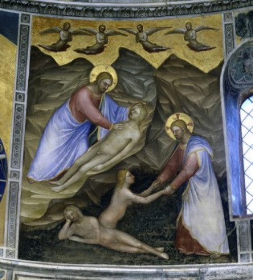 Creation of Man and Woman   Fresco   Giusto di Giovanni Menabuoi   Baptistry of the Cathedral  Padua  Poster Print - Item # VARSAL263465