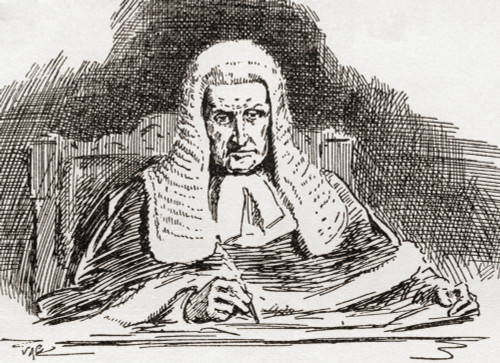 A 19Th Century Old Bailey Judge. From The Strand Magazine Published 1897. PosterPrint - Item # VARDPI2220858