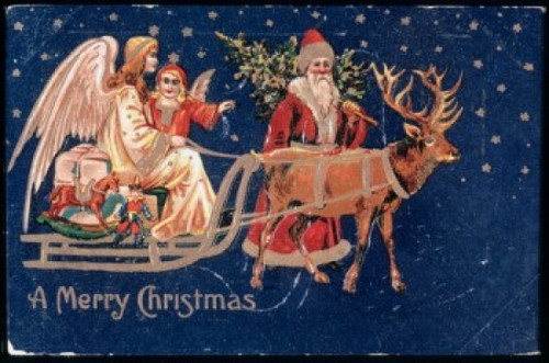 A Merry Christmas  Nostalgia Cards Poster Print - Item # VARSAL9801237