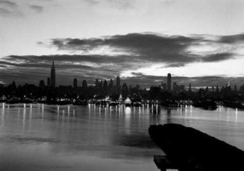 USA  New York City  Manhattan skyline at dawn from New Jersey Poster Print - Item # VARSAL255417011