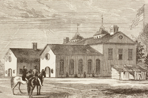 The College Of William & Mary, Williamsburg, Virginia, United States, In The Nineteenth Century. From A 19Th Century Illustration. PosterPrint - Item # VARDPI1872445