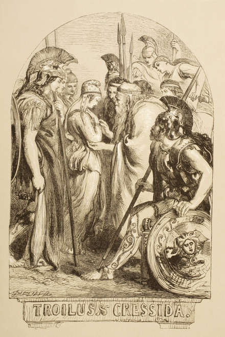 Illustration For Troilus & Cressida By William Shakespeare. From The Illustrated Library Shakspeare, Published London 1890. PosterPrint - Item # VARDPI1904473