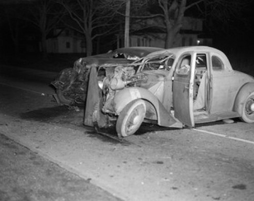 USA  New York  Long Island  car accident on Route 112 Poster Print - Item # VARSAL255423234