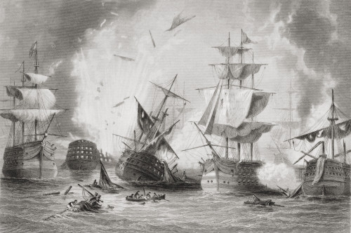 The Battle Of Navarino, 20 October 1827, Fought In Navarino Bay, Ionian Sea, Greece. From The Age We Live In, A History Of The Nineteenth Century. PosterPrint - Item # VARDPI1903853