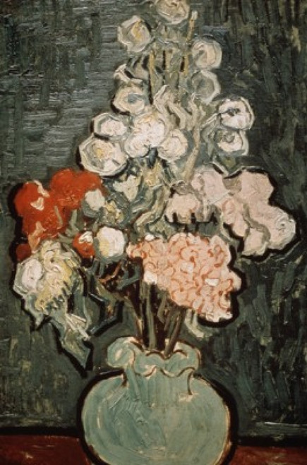 Still Life: Vase With Rose-Mallows  1890  Vincent Van Gogh  1853-1890  Dutch  Van Gogh Museum  Amsterdam Poster Print