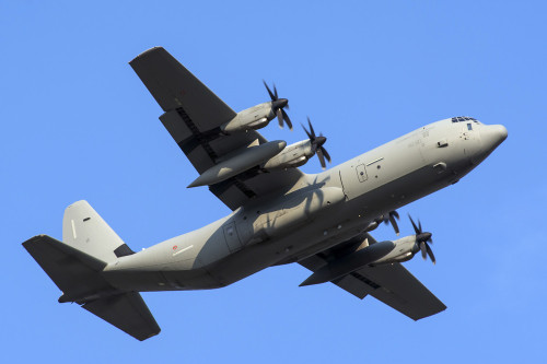 An Italian Air Force C-130J-30 during takeoff from Verona airport, Italy Poster Print - Item # VARPSTDFC100121M