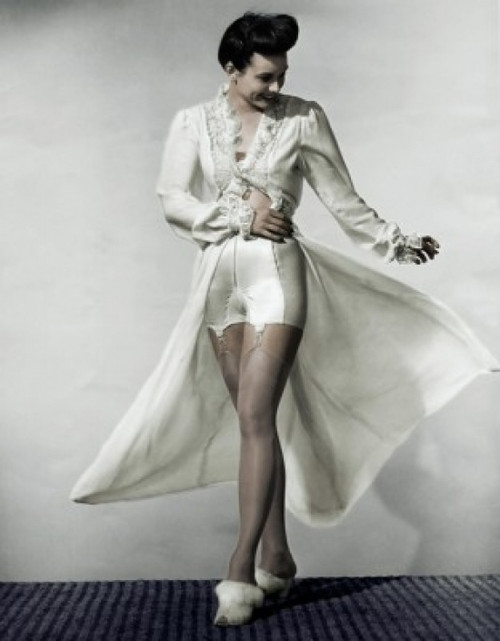 Young woman wearing robe Poster Print - Item # VARSAL2552398A