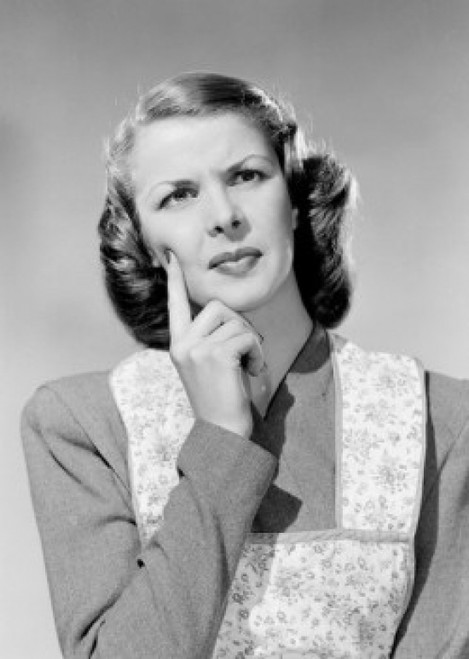 Mid adult woman with thoughtful look Poster Print - Item # VARSAL255422925