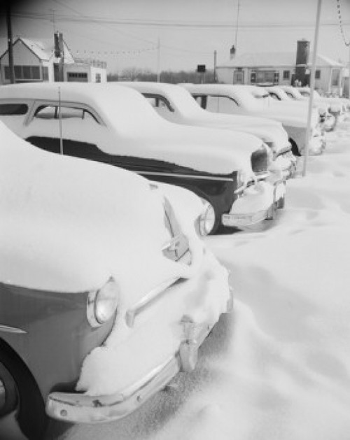 Cars covered with snow in winter Poster Print - Item # VARSAL255423220
