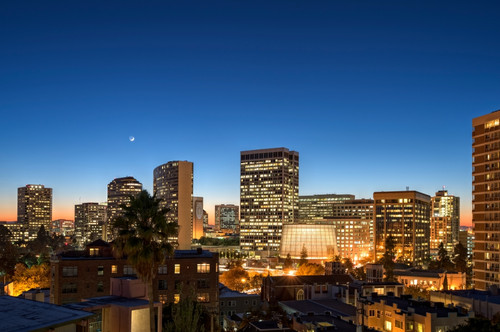 Skyline at dusk, Oakland, Alameda County, California, USA Poster Print - Item # VARPPI167454