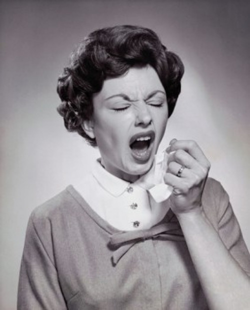 Young woman sneezing Poster Print - Item # VARSAL25534814B