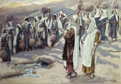 Moses Smiteth the Rock in the Desert   James J. Tissot   Jewish Museum  New York Poster Print - Item # VARSAL999450