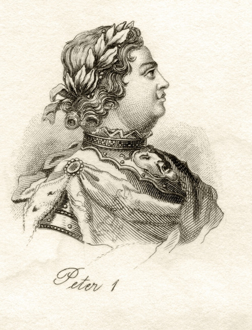 Peter I Or Peter The Great 1672-1725 Tsar Of Russia 1682-1725 From The Book Crabbs Historical Dictionary Published 1825 PosterPrint - Item # VARDPI1855662