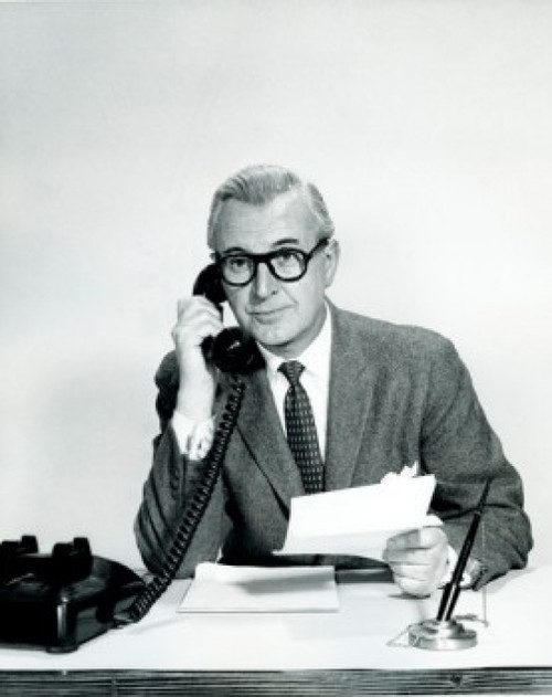 Portrait of a businessman using a telephone Poster Print - Item # VARSAL25514963