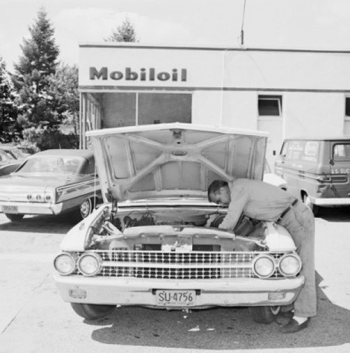 Man repairing car Poster Print - Item # VARSAL255421705