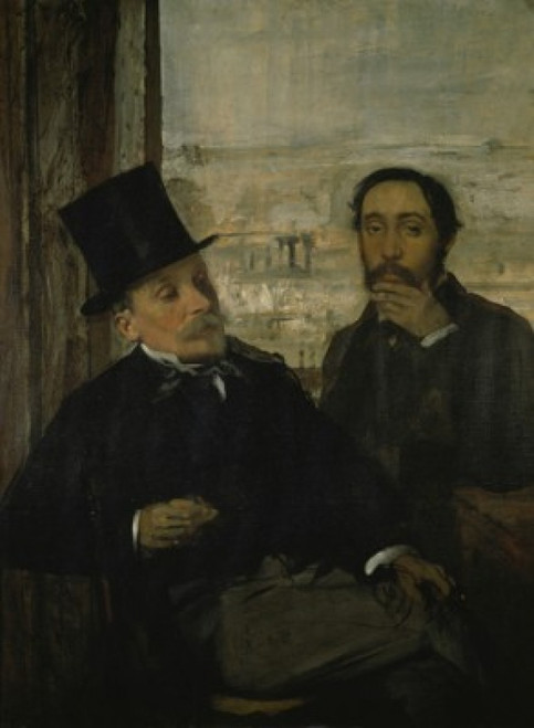 Degas et Evariste de Valernes   Edgar Degas   Musee d'Orsay  Paris  Poster Print