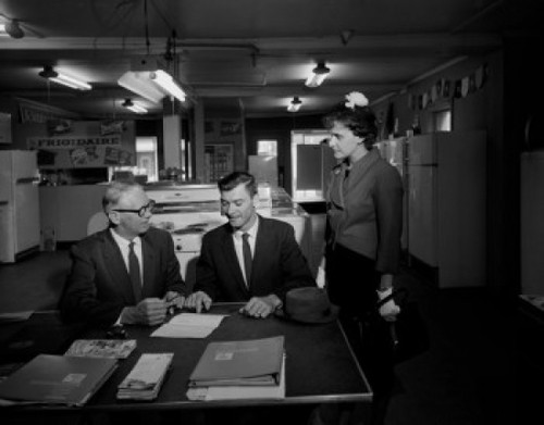 Clerks working in factory Poster Print - Item # VARSAL255423326