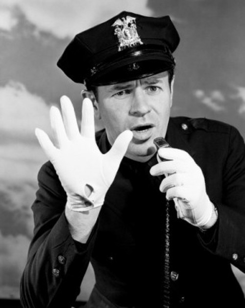 Traffic cop gesturing Poster Print - Item # VARSAL255417513