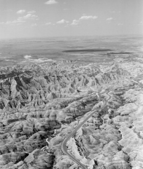 USA  Baslands  South Dakota  aerial view on mountain landscape Poster Print - Item # VARSAL255416613