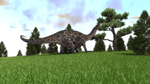 Dicraeosaurus walking in an open field Poster Print - Item # VARPSTKVA600011P