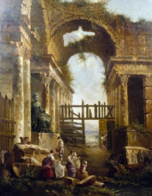 Classical Ruins 1733-1808 French  Robert   Hubert Poster Print - Item # VARSAL900141984