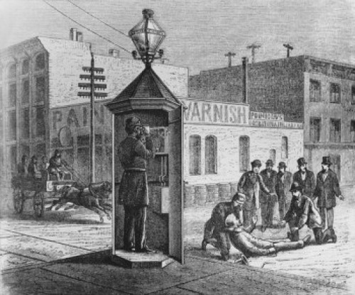 First Police Booth - First Telephone Booth Installed As Early As 1881 Artist Unknown Poster Print - Item # VARSAL995207