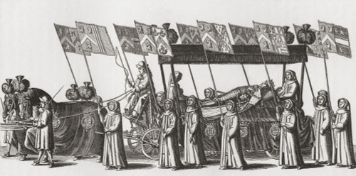 Funeral Car Of George Monck, 1St Duke Of Albemarle, 1608 To 1670. English Soldier And Politician. From The Book Short History Of The English People By J.R. Green Published London 1893. PosterPrint - Item # VARDPI1877953
