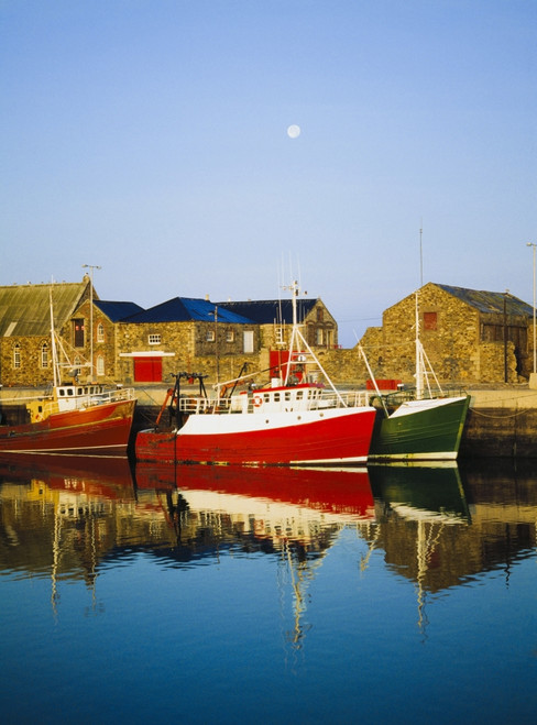 Howth Harbour, County Dublin, Ireland; Boats In Harbour PosterPrint - Item # VARDPI1825655